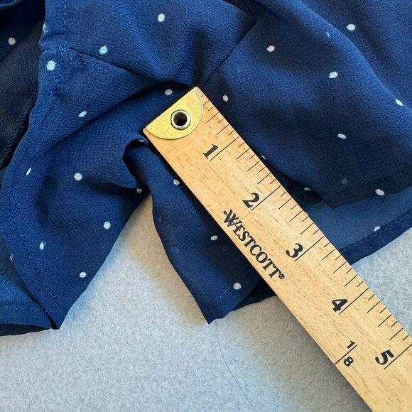 Japna - Polka Dot Ruffle Rumper Dress  With Adjustable Straps Size S - Picture 5 of 7